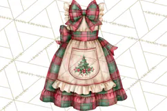Vintage Christmas Kitchen Clipart PNG Product Image 2