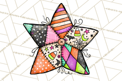 Haunted Patchwork Halloween Characters PNG Product Image 3