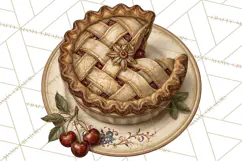Vintage Farmhouse Kitchen Clipart PNG Product Image 3