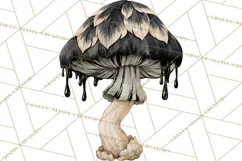 Spooky Halloween Mushrooms PNG, Fall Mushroom Fungus Product Image 3