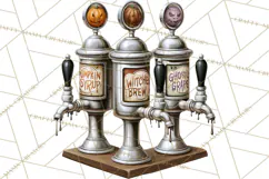 1950s Vintage Halloween Clipart Retro Soda Fountain Clip Art Product Image 3