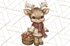 Autumn Critter Town Clipart PNG, Fall Cottage Animal Town Product Image 5