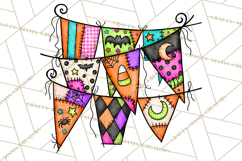 Haunted Patchwork Halloween Characters PNG Product Image 5
