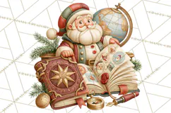 Santa's Travel Agency Christmas Clipart PNG Product Image 5