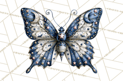Halloween Butterflies Spooky Gothic Clipart PNG Product Image 2