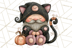 Gnome Hollow Halloween Clipart PNG Product Image 2