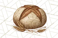 Vintage Farmhouse Kitchen Clipart PNG Product Image 2