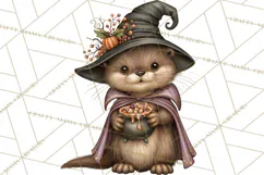 Halloween Critter Town Clipart PNG, Spooky Cottage Animals Product Image 2