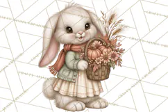 Autumn Critter Town Clipart PNG, Fall Cottage Animal Town Product Image 2