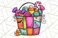 Haunted Patchwork Halloween Characters PNG Product Image 2