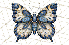Halloween Butterflies Spooky Gothic Clipart PNG Product Image 3