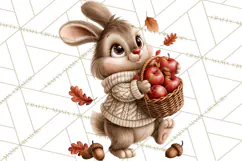 Autumn Critters PNG Cute Woodland Clipart Product Image 3