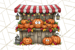 Halloween Village Pumpkin Patch PNG Clipart Product Image 2