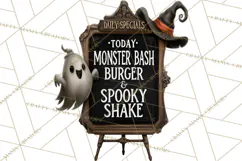1950s Vintage Halloween Clipart Retro Soda Fountain Clip Art Product Image 3