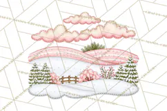 Pastel Christmas Friends Printable Clipart PNG Product Image 2