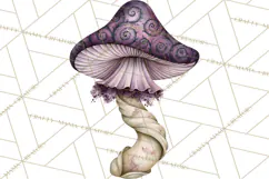 Spooky Halloween Mushrooms PNG, Fall Mushroom Fungus Product Image 3
