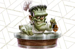 1950s Vintage Halloween Clipart Retro Soda Fountain Clip Art Product Image 4