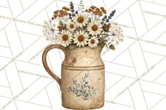 Vintage Farmhouse Kitchen Clipart PNG Product Image 4
