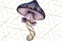 Spooky Halloween Mushrooms PNG, Fall Mushroom Fungus Product Image 4