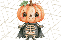 Pumpkin Munchkins Cute Halloween Clipart PNG Product Image 3