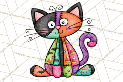 Haunted Patchwork Halloween Characters PNG Product Image 3