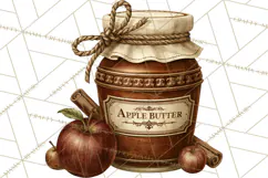 Vintage Farmhouse Kitchen Clipart PNG Product Image 3