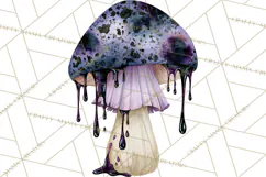 Spooky Halloween Mushrooms PNG, Fall Mushroom Fungus Product Image 5