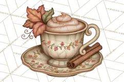Autumn Critter Town Clipart PNG, Fall Cottage Animal Town Product Image 5