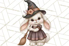 Halloween Critter Town Clipart PNG, Spooky Cottage Animals Product Image 5