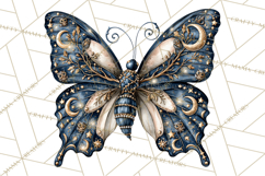 Halloween Butterflies Spooky Gothic Clipart PNG Product Image 5