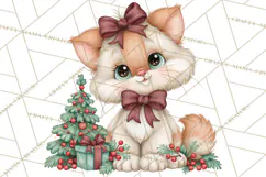 Christmas Village Clipart PNG, Winter Holiday Cottage Town Product Image 2