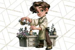 Vintage Apothecary World PNG Product Image 2
