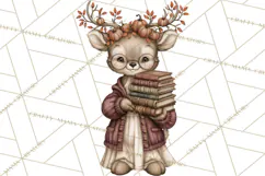 Halloween Critter Town Clipart PNG, Spooky Cottage Animals Product Image 2