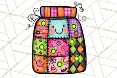 Haunted Patchwork Halloween Characters PNG Product Image 2