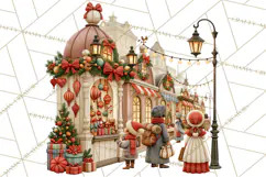 Santa's Travel Agency Christmas Clipart PNG Product Image 3