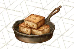 Vintage Farmhouse Kitchen Clipart PNG Product Image 3