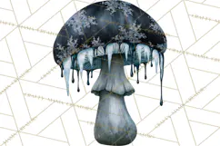 Spooky Halloween Mushrooms PNG, Fall Mushroom Fungus Product Image 3