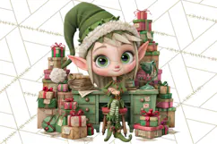 Santa’s Mailroom Christmas Clipart PNG Product Image 4
