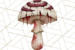 Spooky Halloween Mushrooms PNG, Fall Mushroom Fungus Product Image 5