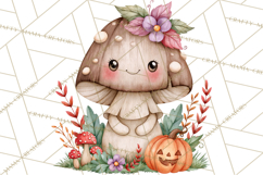 Pumpkin Munchkins Cute Halloween Clipart PNG Product Image 5