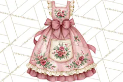 Vintage Christmas Kitchen Clipart PNG Product Image 2
