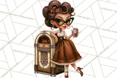 1950s Vintage Halloween Clipart Retro Soda Fountain Clip Art Product Image 2