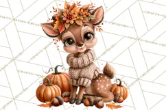 Autumn Critters PNG Cute Woodland Clipart Product Image 2