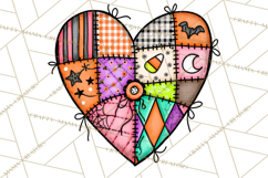Haunted Patchwork Halloween Characters PNG Product Image 2