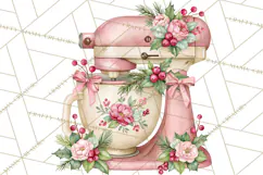 Vintage Christmas Kitchen Clipart PNG Product Image 3