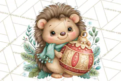 Christmas Village Clipart PNG, Winter Holiday Cottage Town Product Image 3