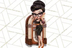 1950s Vintage Halloween Clipart Retro Soda Fountain Clip Art Product Image 3