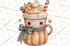Pumpkin Munchkins Cute Halloween Clipart PNG Product Image 3