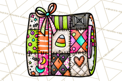 Haunted Patchwork Halloween Characters PNG Product Image 3