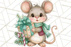Christmas Village Clipart PNG, Winter Holiday Cottage Town Product Image 4